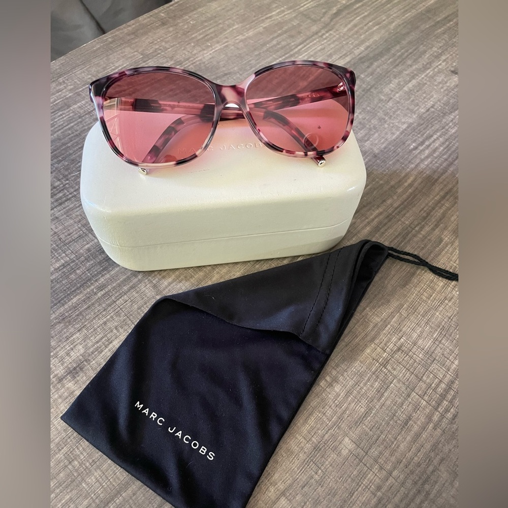 Marc Jacobs RoseTortoise Frame Sunglasses with Rose Lenses - Marc 78/S